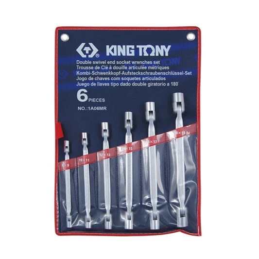 6 Piece Double Swivel Socket Wrench Set