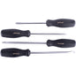 4-Piece Screwdriver Set with Black Handles