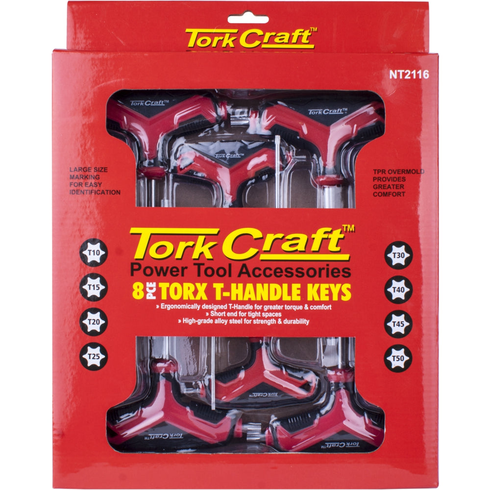 8-Piece T-Handle Torx Wrench Set