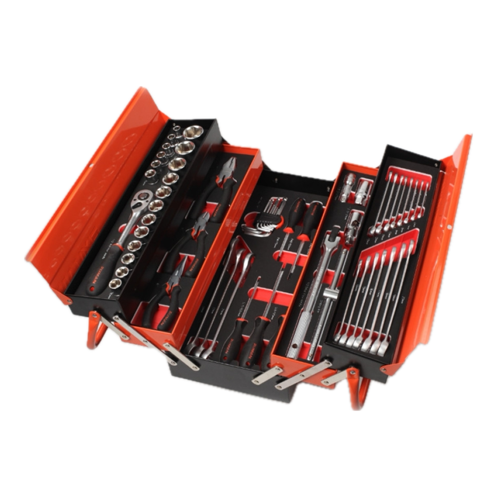 62-Piece Cantilever Mechanics Tool Set with Metal Case