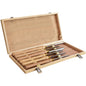 6-Piece HSS Wood Turning Chisel Set in Wooden Box