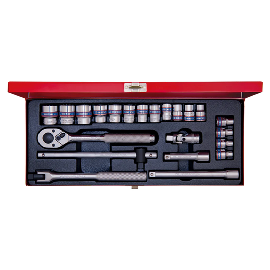 22-Piece 12-Bit 3/8" Socket Set