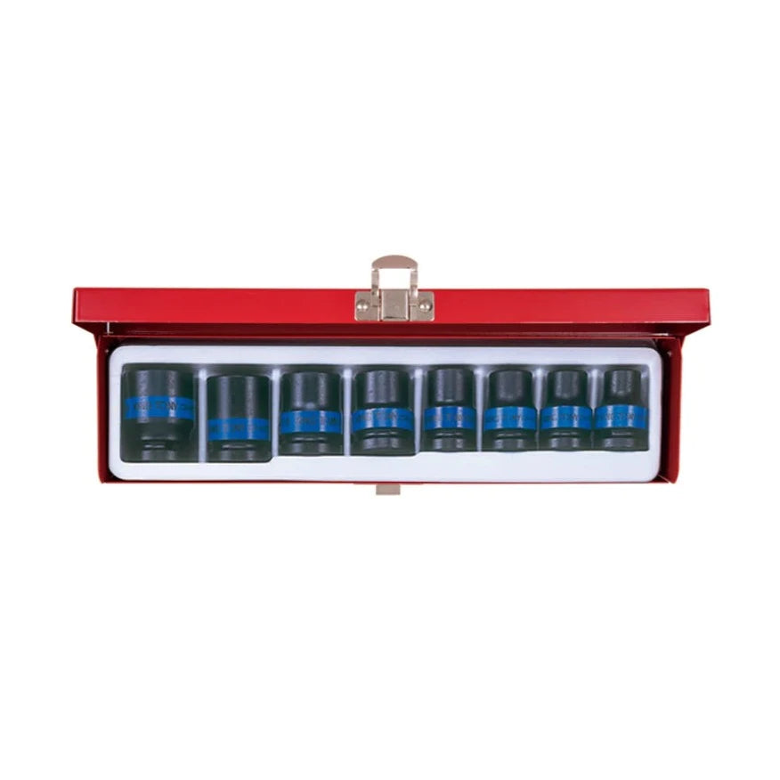 8 Piece 1/2" Metric Impact Socket Set