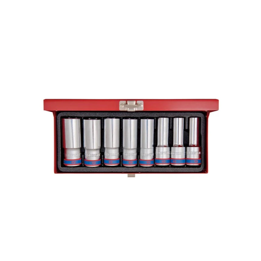 8-Piece 6-Bit 1/2" Deep Socket Set