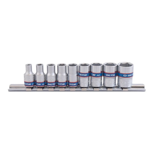 9 Piece 6-Point 1/4" Metric Socket Set