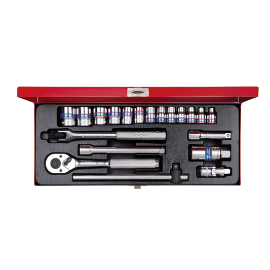 20-Piece 12-Point 3/8" Metric Socket Set