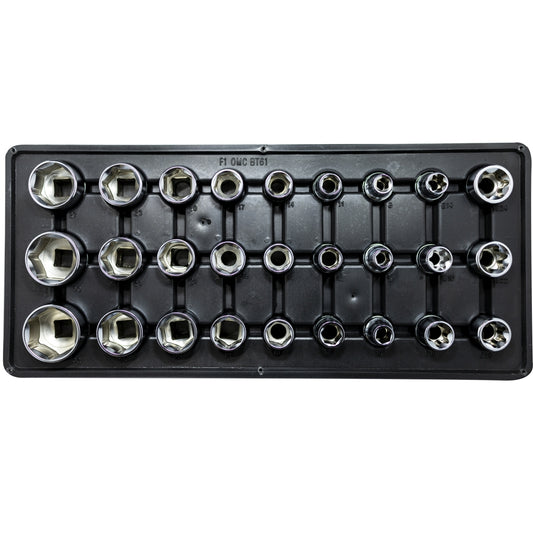 27-Piece Socket Set with One Tray