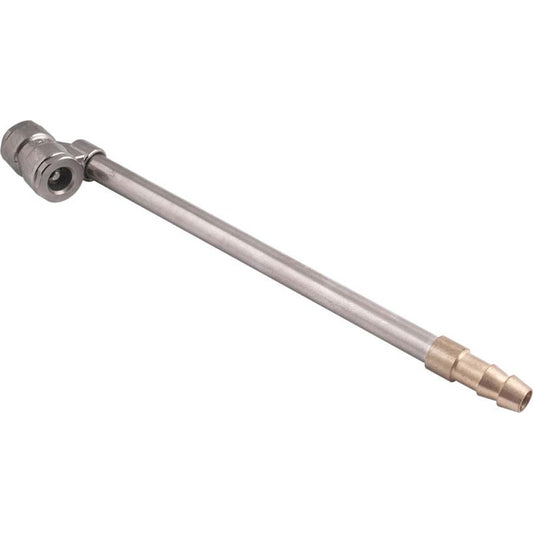 Long connector for tire valves with double sided end