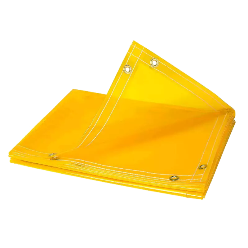 Yellow welding curtain