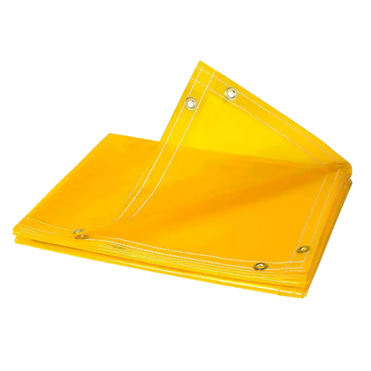 Yellow welding curtain