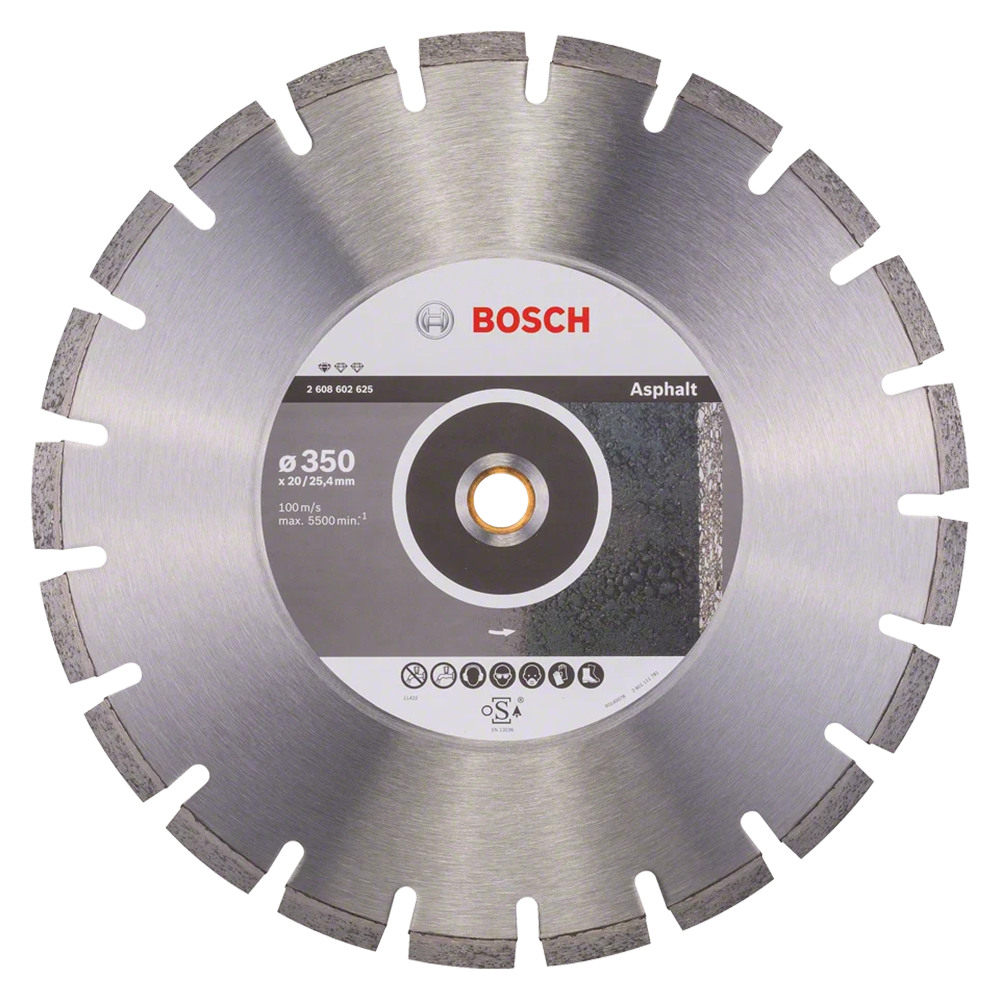 Standard professional cutting disc for 10mm segmented asphalt