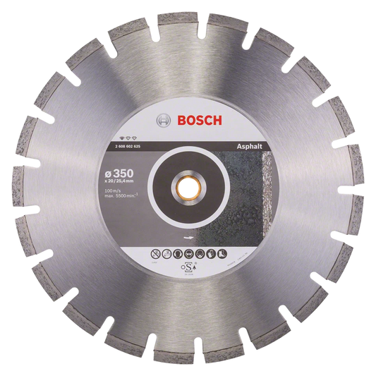 Standard professional cutting disc for 10mm segmented asphalt