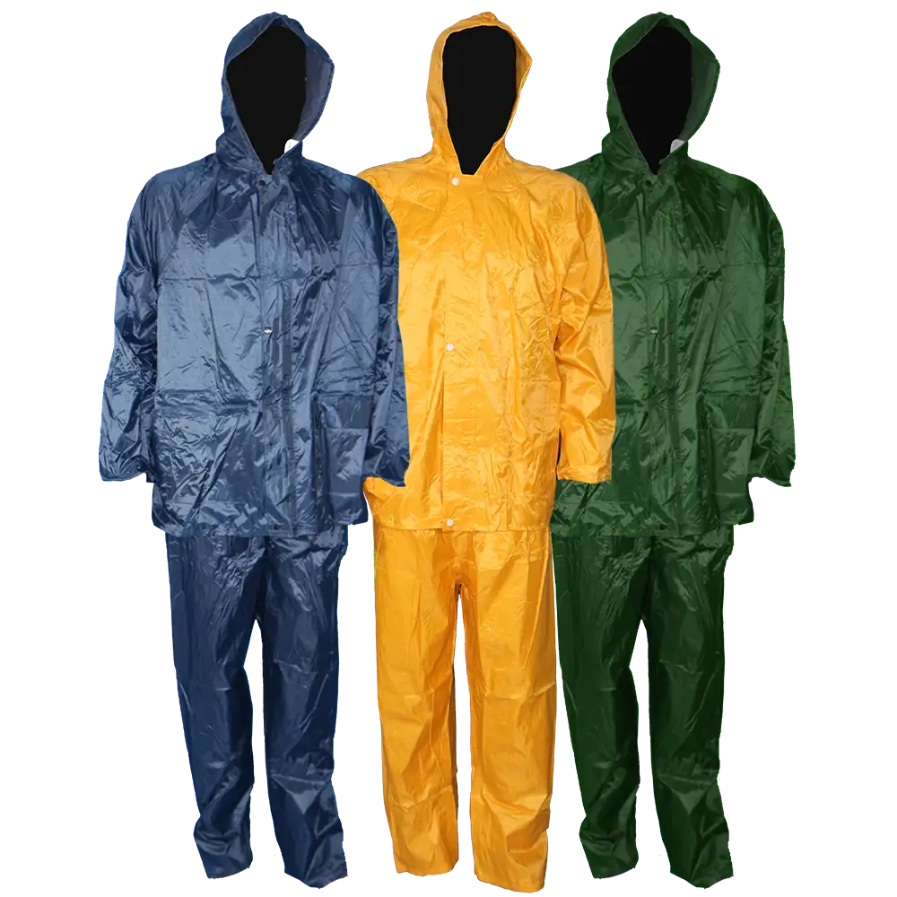 PVC rubber rain suit