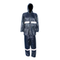 PVC rubber rain suit with reflective tape