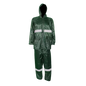 PVC rubber rain suit with reflective tape