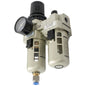 1/4" BSP in-line filter, regulator and lubricator