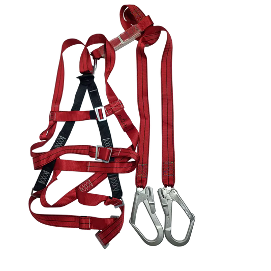 Alpha Double Belt Full Body Harness Scaffolding Hook with Waist Belt SABS Approved