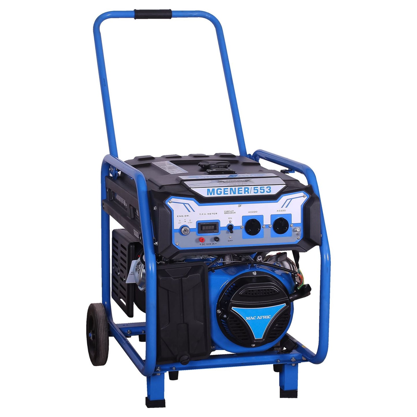 6.5kVA 5KW Backup Gasoline Generator with TFV Meter