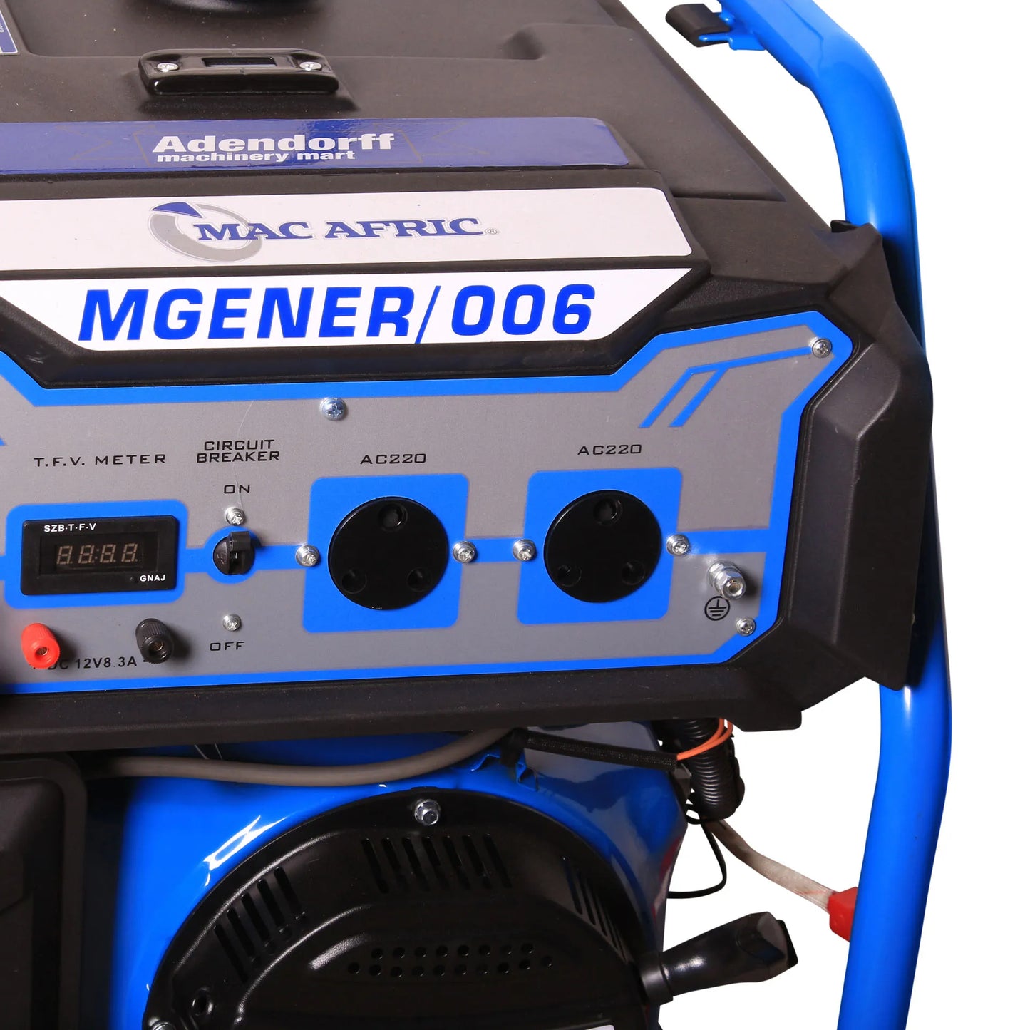 7.5kVA 6.2KW Backup Gasoline Generator with TFV Meter