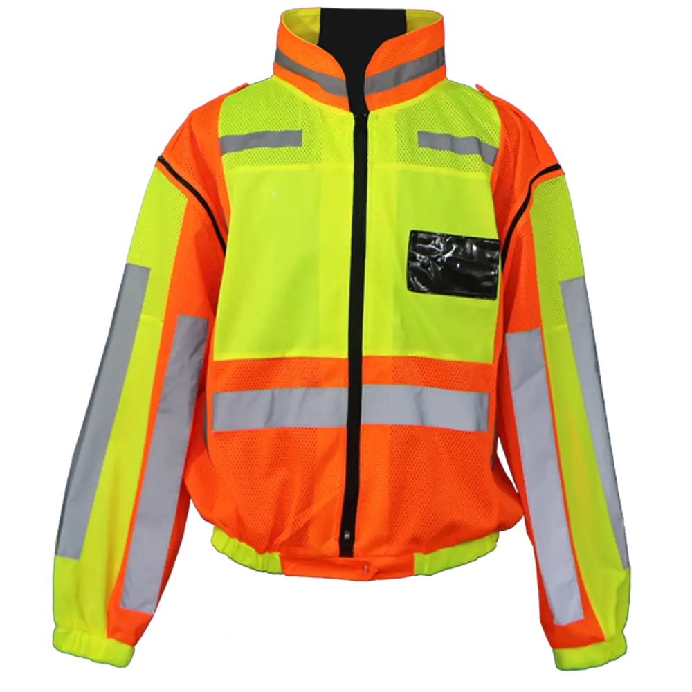 Metro reflective jacket with removable sleeve