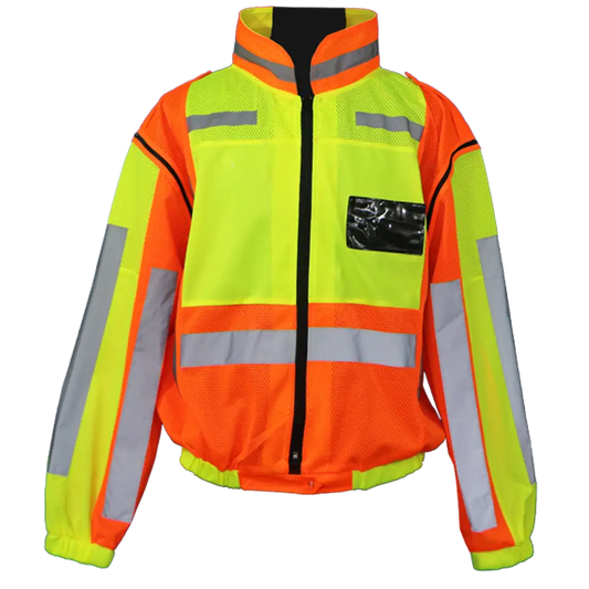 Metro reflective jacket with removable sleeve