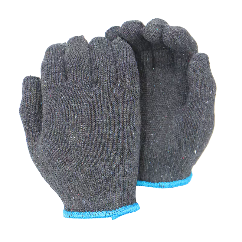 Gray cotton glove