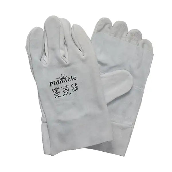 Double Palm Chrome Leather Glove