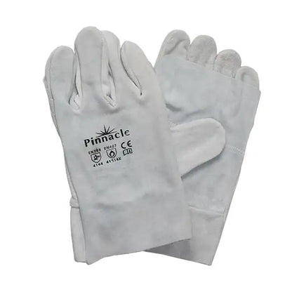 Double Palm Chrome Leather Glove