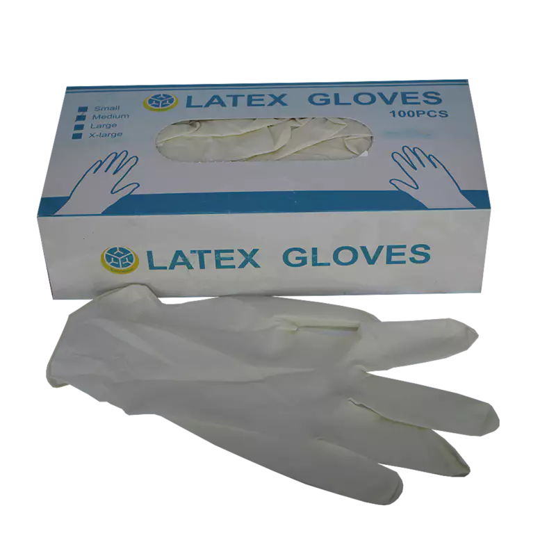 Powder latex examination glove