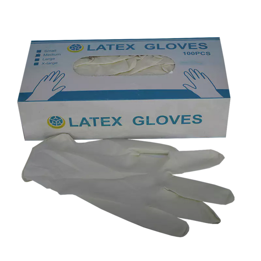 Powder latex examination glove