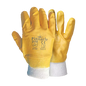 Yellow nitrile mesh wrist glove