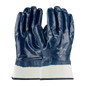 Blue nitrile safe grip glove