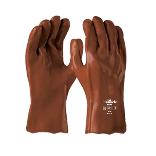 Resistant brown PVC glove