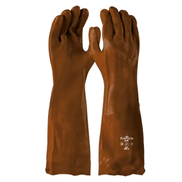 Resistant brown PVC glove