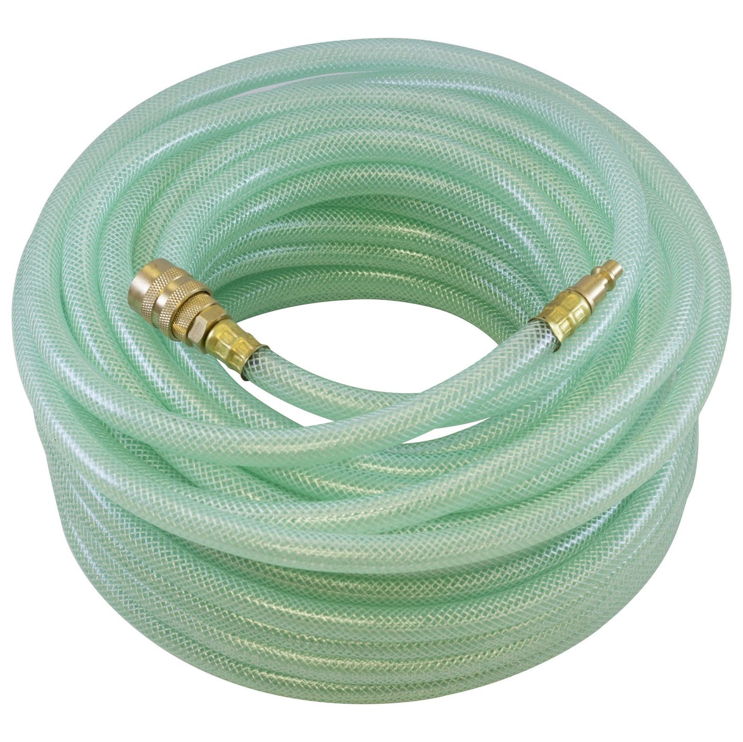 20m x 8mm Clear PVC Flexible Air Hose with Couplers