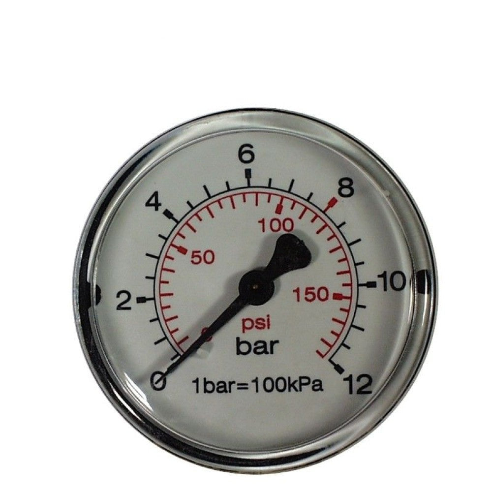 Pressure gauge 0-12 bar 1/8" rear 50mm