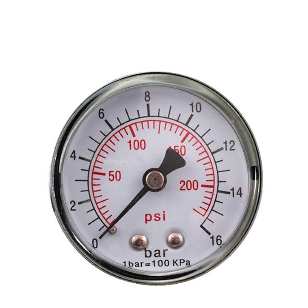 Pressure gauge 0-16 bar 1/4" rear 50mm