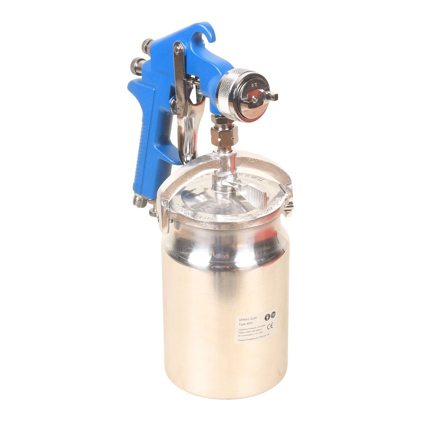 High pressure spray gun with suction feed