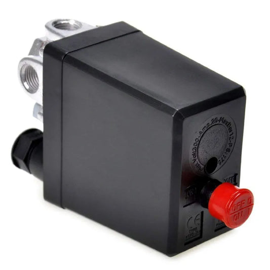 Single-phase 3-way pressure switch for air compressors