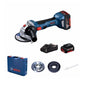 GWS 180-LI Professional Cordless Angle Grinder with 2 x 4.0Ah Batteries and Charger