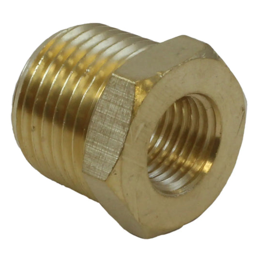 Brass reducer 1/2" x 1/4" M/F