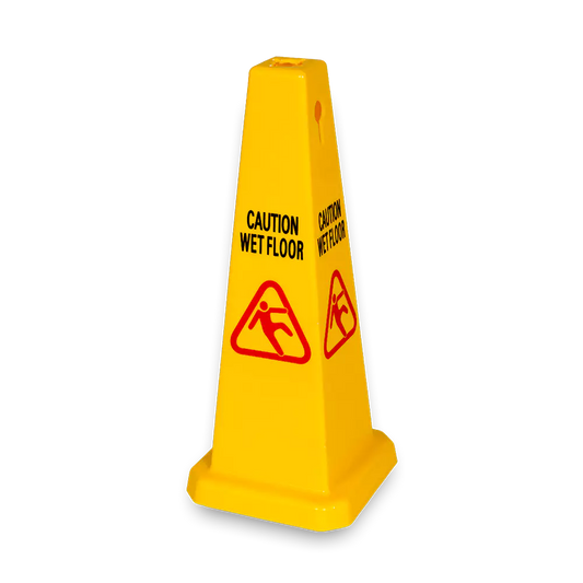 Square cone style wet floor sign