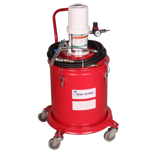 40L pneumatic grease drum and cart