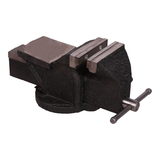 Bench vise with fixed cast iron base