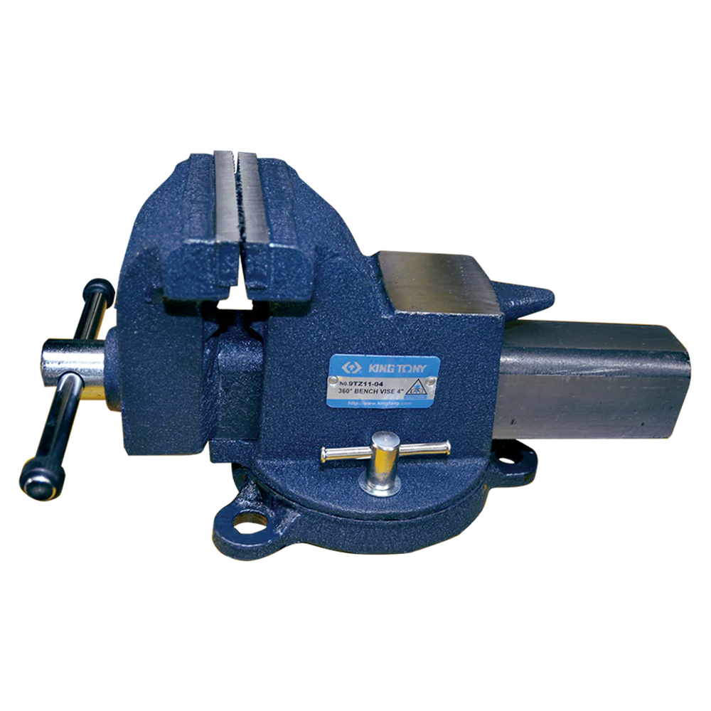 Bench vise with swivel base